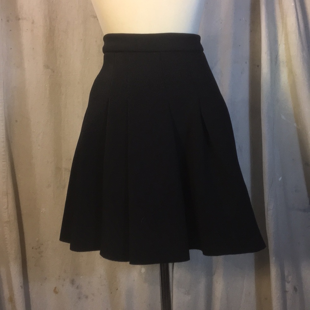 T by Alexander Wang neoprene pleated skirt
